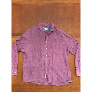 Mens Grayers Clothiers 100% Linen Long Sleeve shirt XXL
